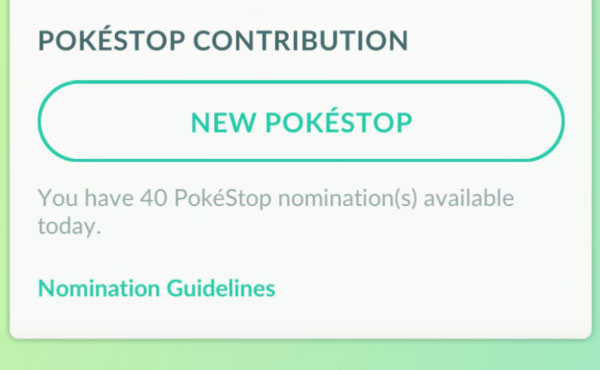 nominate new pokestop