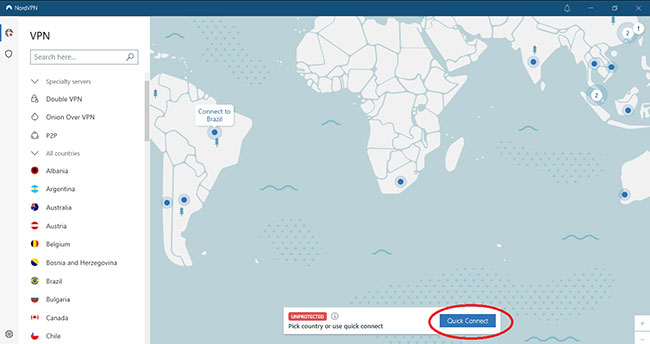 nordvpn quick connect