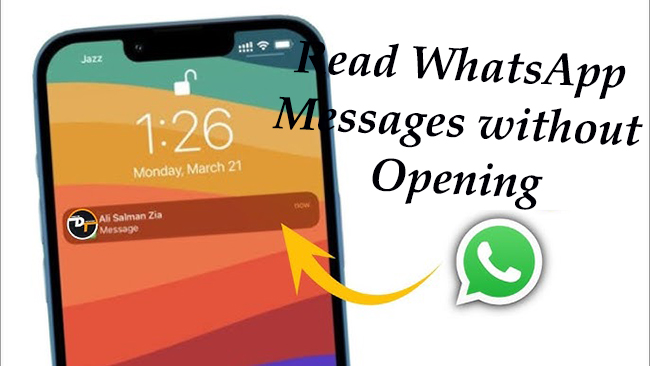 read whatsapp messages without opening