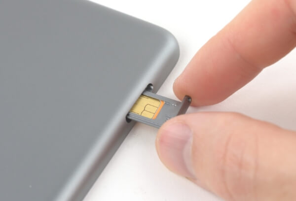 reinsert sim card ipad