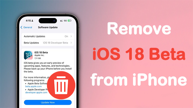 how to remove ios 18 beta from iphone