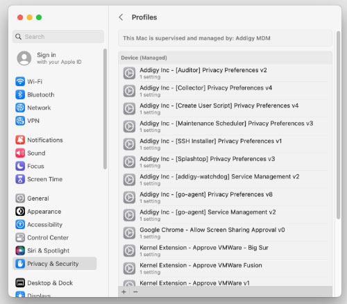 remove mdm via system preferences