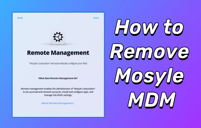 remove mosyle corporation mdm