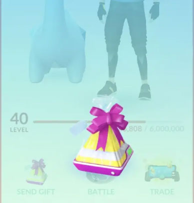 send and receive gifts in pokemon go