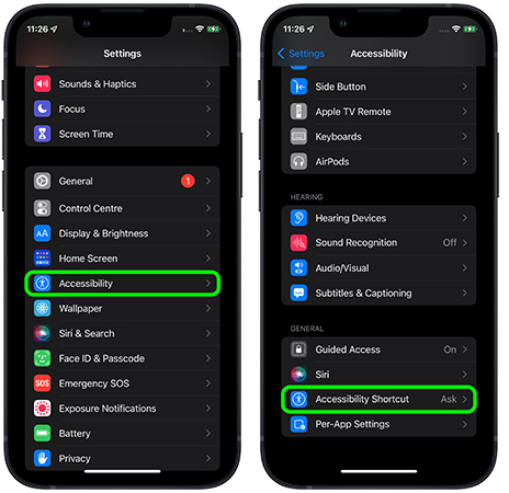 set up accessibility