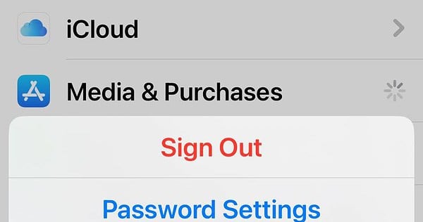 log out and back into your apple id