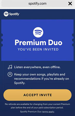 spotify duo accept