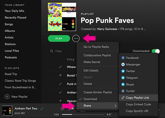Spotify App Playlist Creation