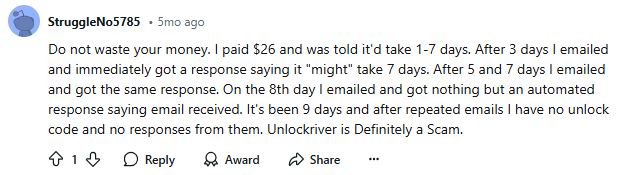 unlockriver reddit user review