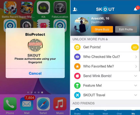 use cydia to fake skout location