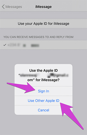 use your apple id for imessage