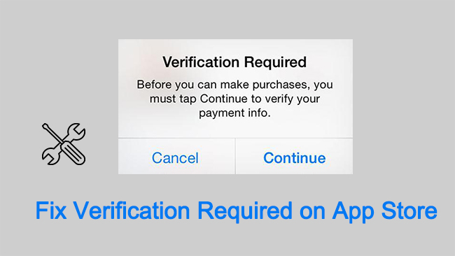 verification required app store fix