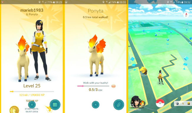 walk with your buddy pokemon