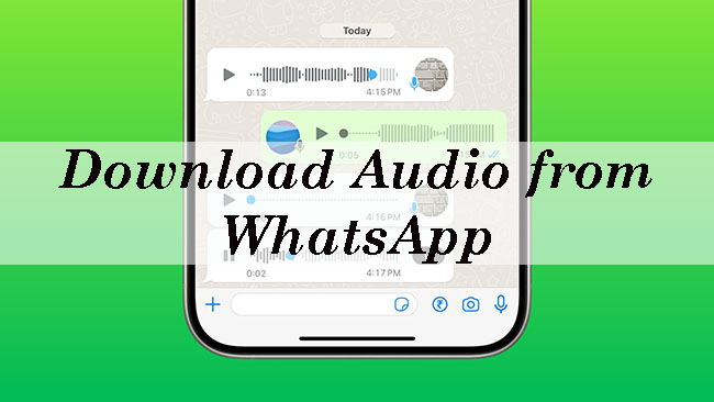 whatsapp voice messages on iPhone